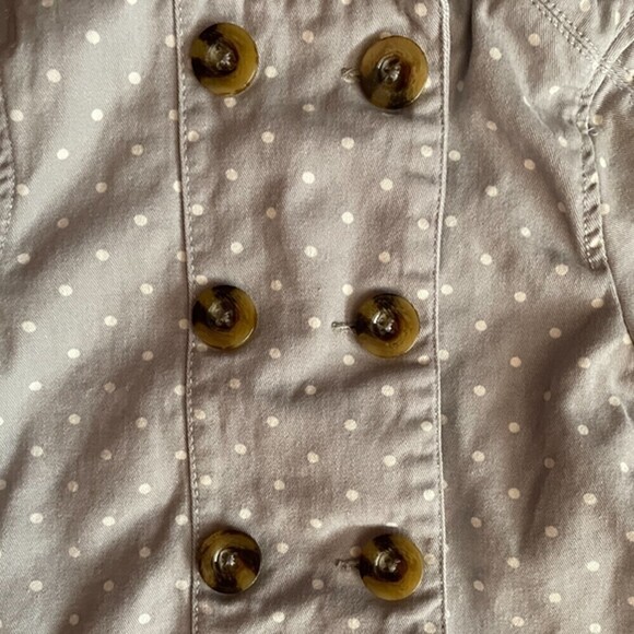 ❤️ TAHARI Polka Dot Gray And White Hoodie Jacket Size 12 Months - Picture 4 of 7